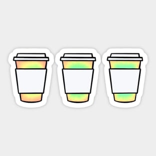 Coffee Cup Set Sticker